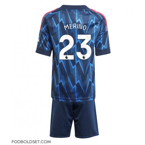 Arsenal Mikel Merino #23 Udebane Trøje Børn 2025-26 Kortærmet (+ Korte bukser)